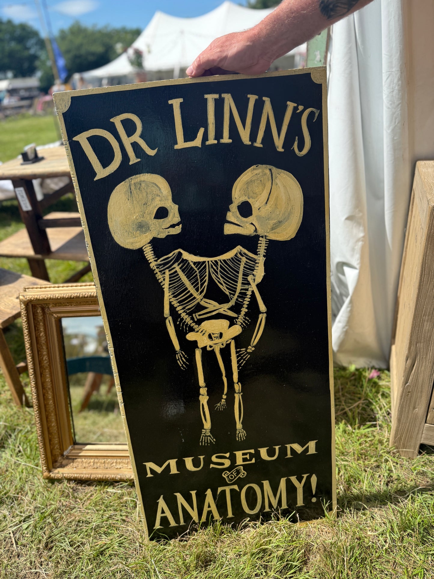Hand Painted Museum of Oddities Sign - Delivery Included