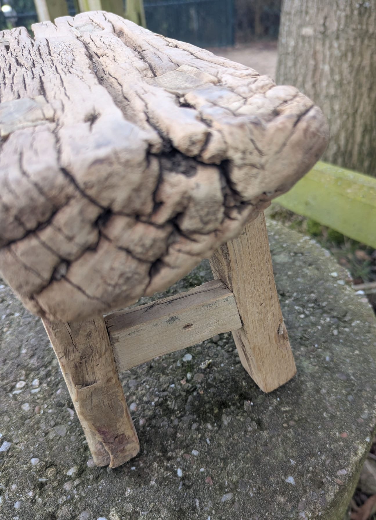 Rustic reclaimed vintage elm Table/ Stool. Little Valentino - Delivery Available