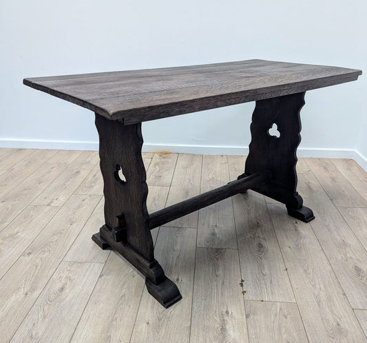 Vintage Oak wood refectory table small - Delivery available 0291