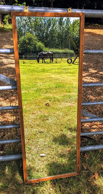 Vintage Air ministry Mid century Oak mirror No.3 - Delivery Available