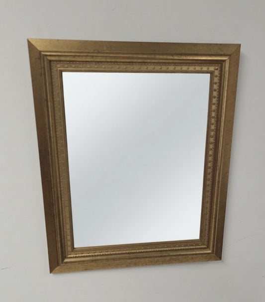 Vintage gold guild rectangle mirror - Delivery Available 0237