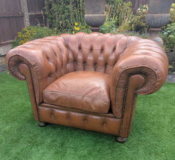 Vintage 1950s Mid Century Chesterfield Club chair - Delivery available 0344