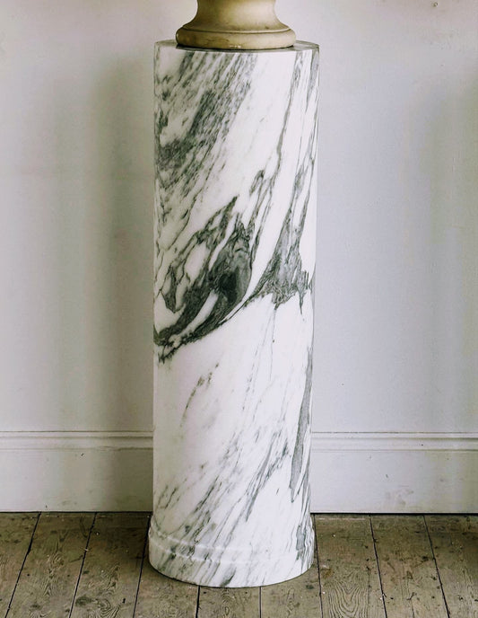 Arabescato Marble Grand Tour Column - Delivery Available In UK
