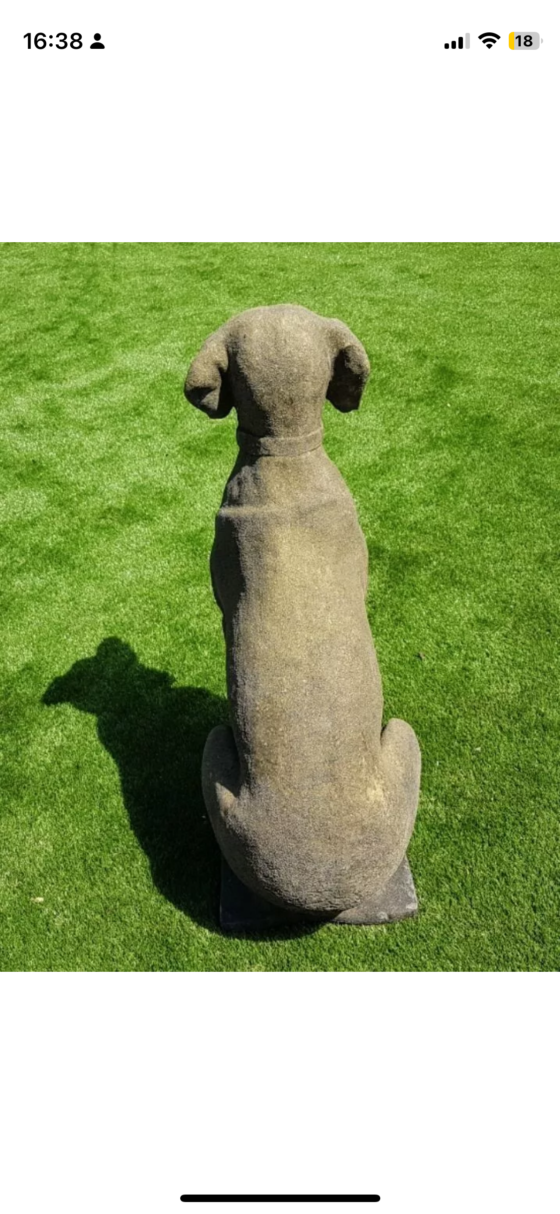 Stone 19th century STYLE VINTAGE POINTER HUNTING DOG (DELIVERY AVAILABLE)