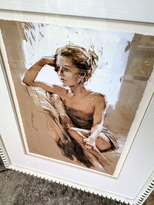 Limited edition "Etude" signed by Paul Hedley rustic paper - Delivery Available