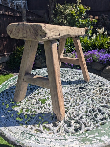 Rustic reclaimed elm wood Stool/Table Mark Ronson - Delivery Available 0310