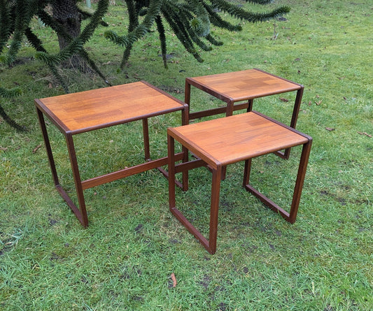 Vintage 1960s G Plan Teak Nest Of Tables- Delivery Available