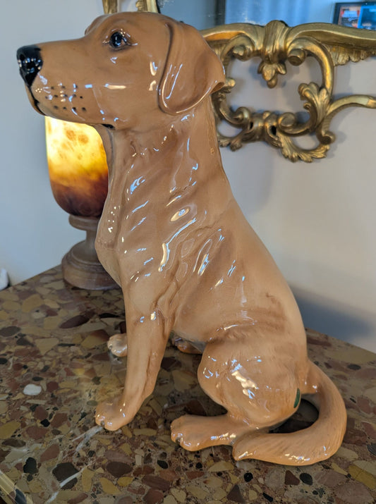 Beswick fireside golden Labrador printed makers mark - Delivery Available 0379