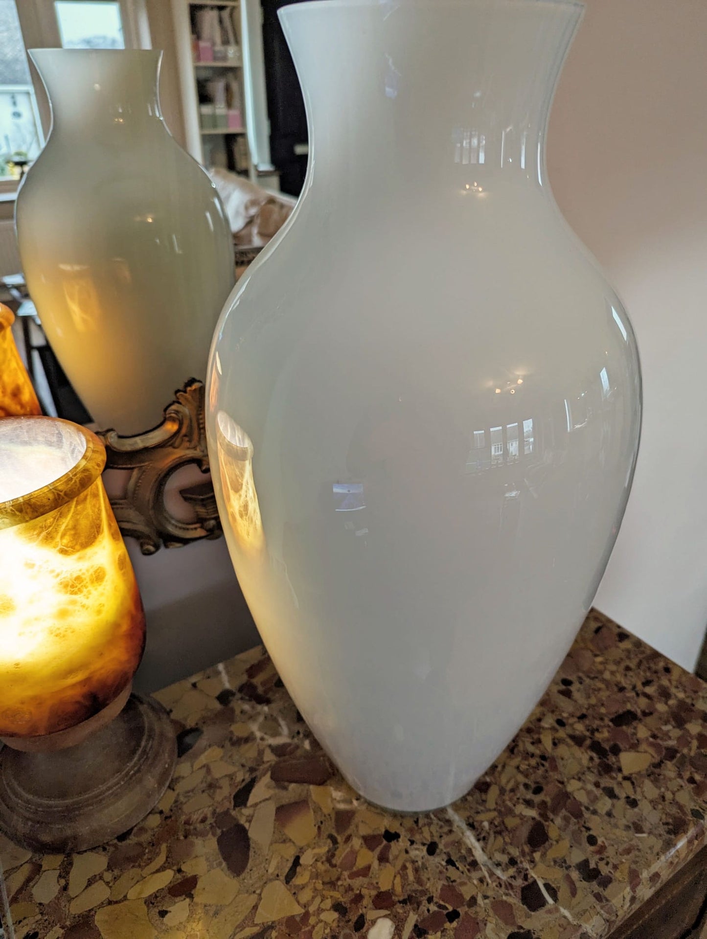 Outstanding C.Nasson Murano Glass Two Tone Vase - Delivery Available