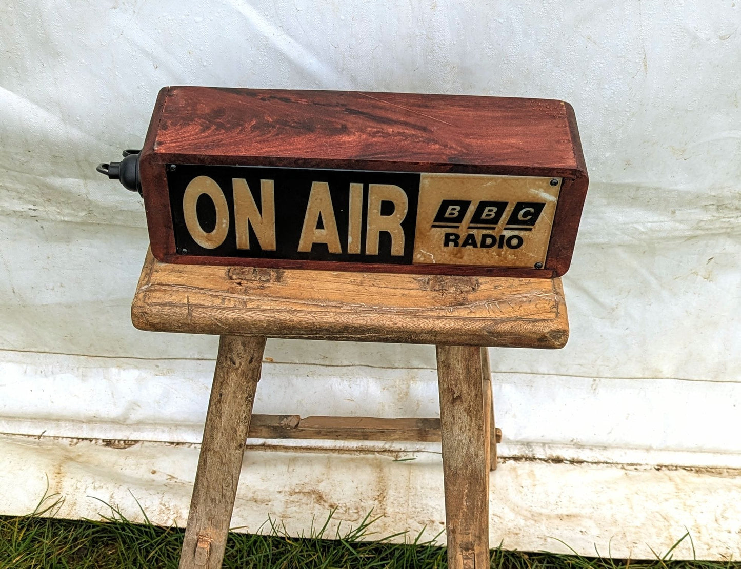 Vintage Original Small On Air BBC Radio Light - Delivery Available