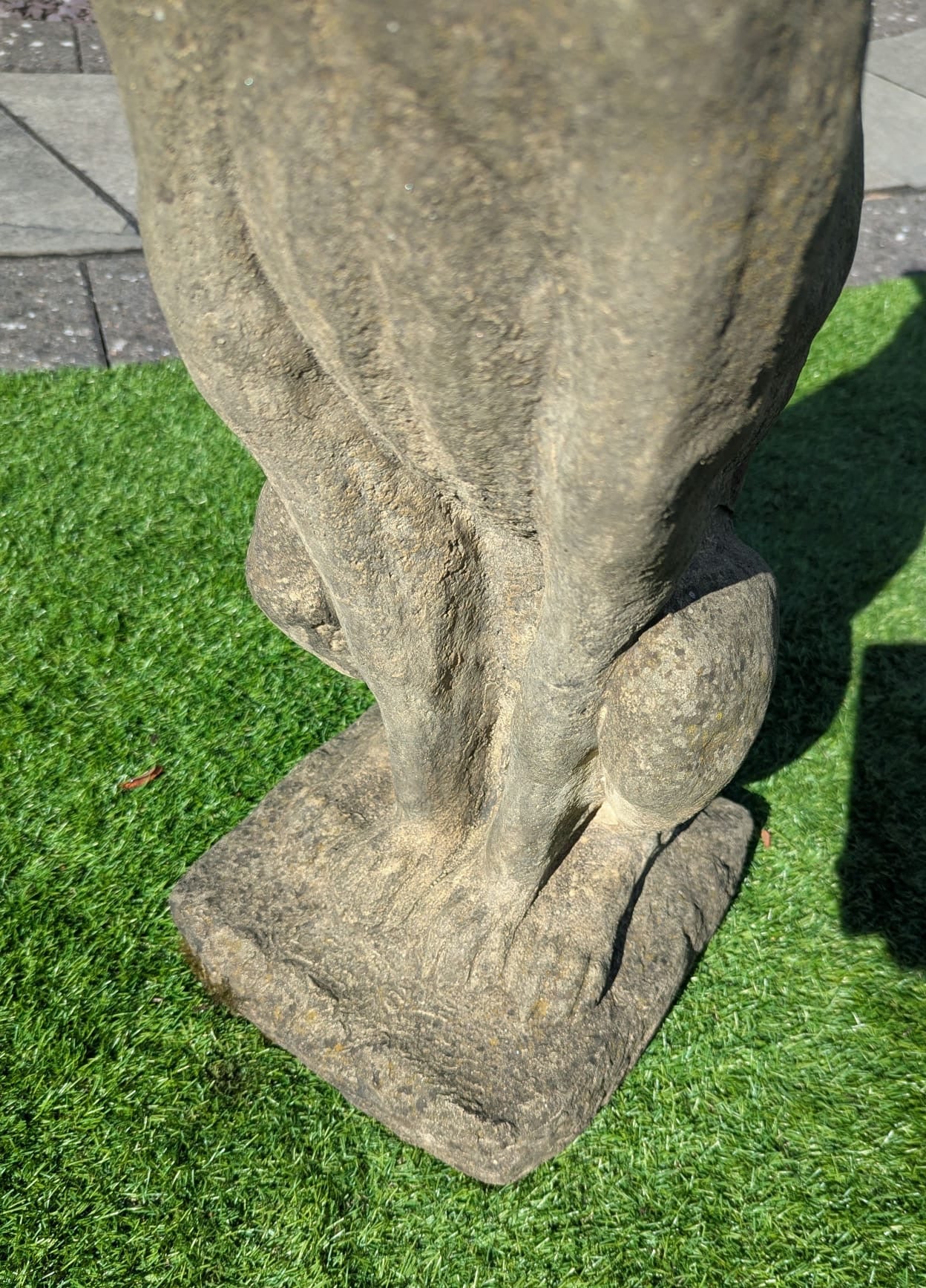 Pair 19TH CENTUARY STYLE VINTAGE STONE ITALIAN HOUNDS (DELIVERY AVAILABLE)