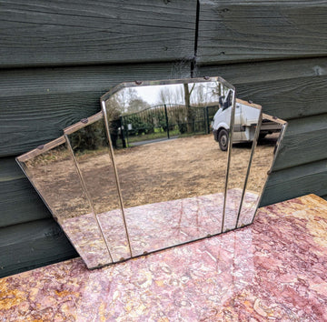 Grand 19th Century Style Gilt & Lacquered Bevelled Mirror - UK Delivery Included