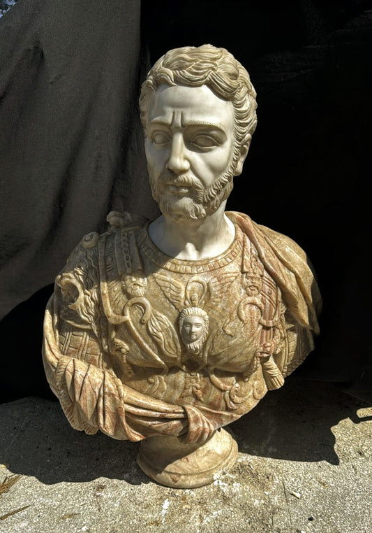Italian 20th Century marble bust of Cosimo Medici, Grand Duke of Tuscany - delivery available