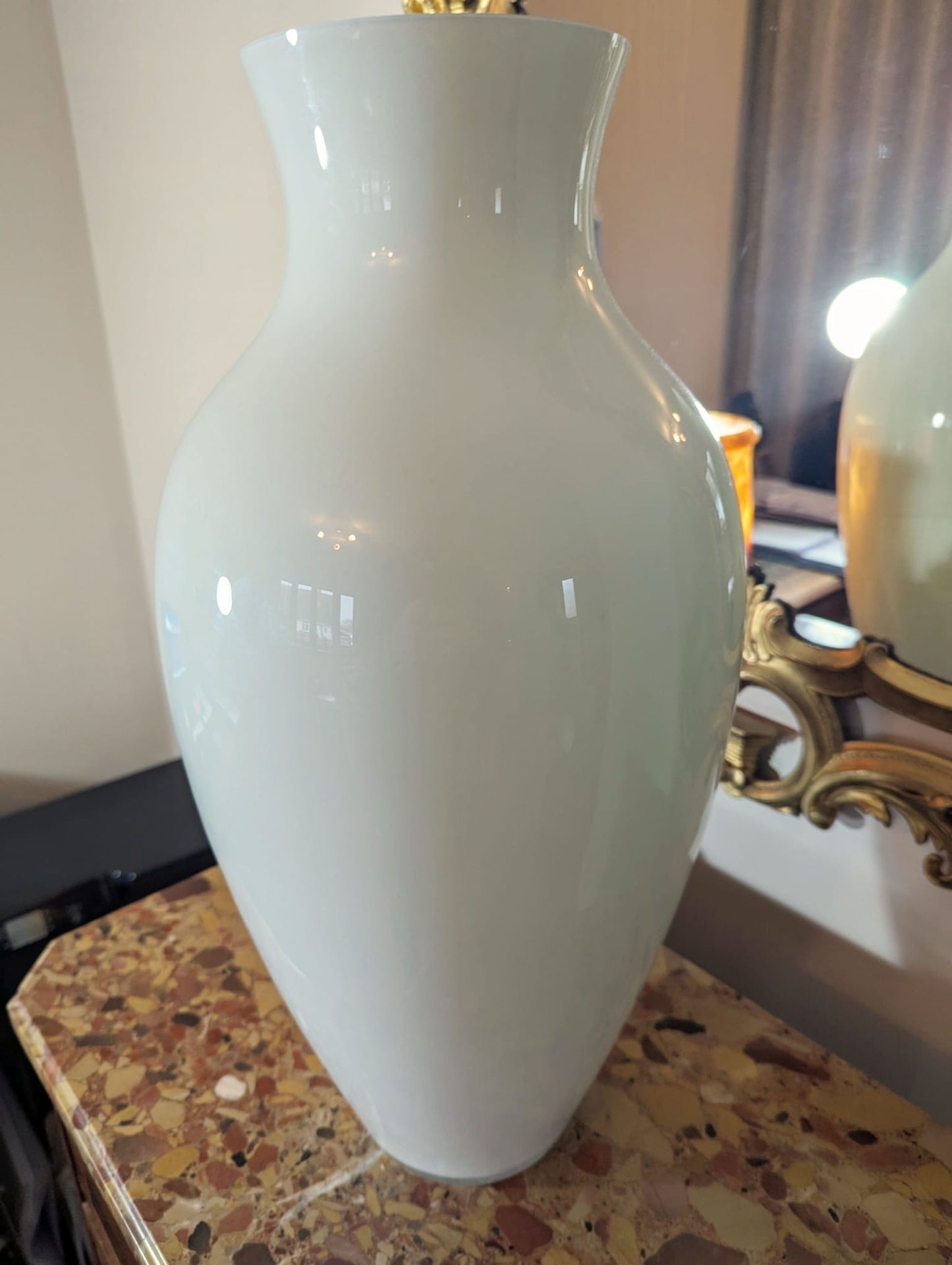 Outstanding C.Nasson Murano Glass Two Tone Vase - Delivery Available