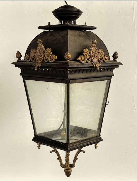 Antique Casino Brass Lantern - Delivery Available