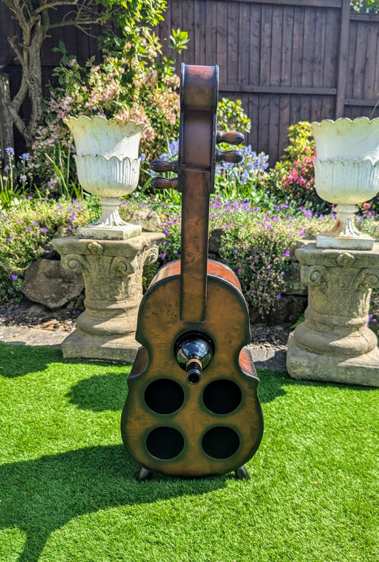 Bespoke Vintage burr walnut effect Cello Wine rack - Delivery Available