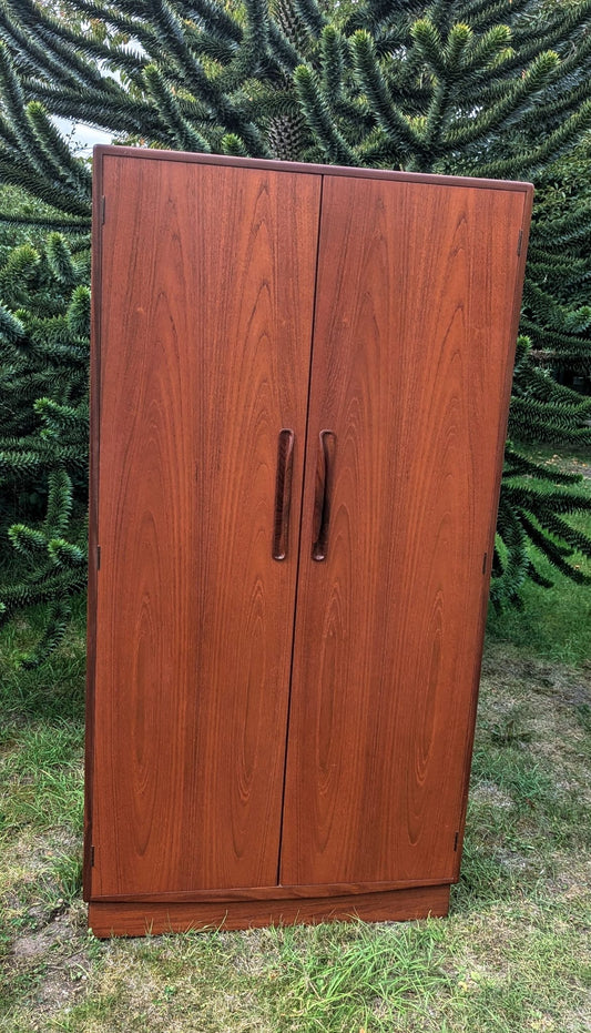 Mid Century G Plan Fresco teak double wardrobe - Delivery Available