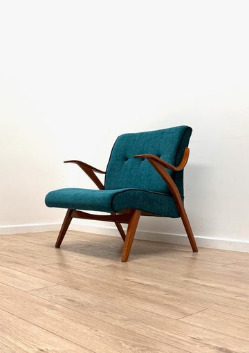 Vintage Mid Century Italian Gio Ponti Special Style Armchair - Delivery Available 0007