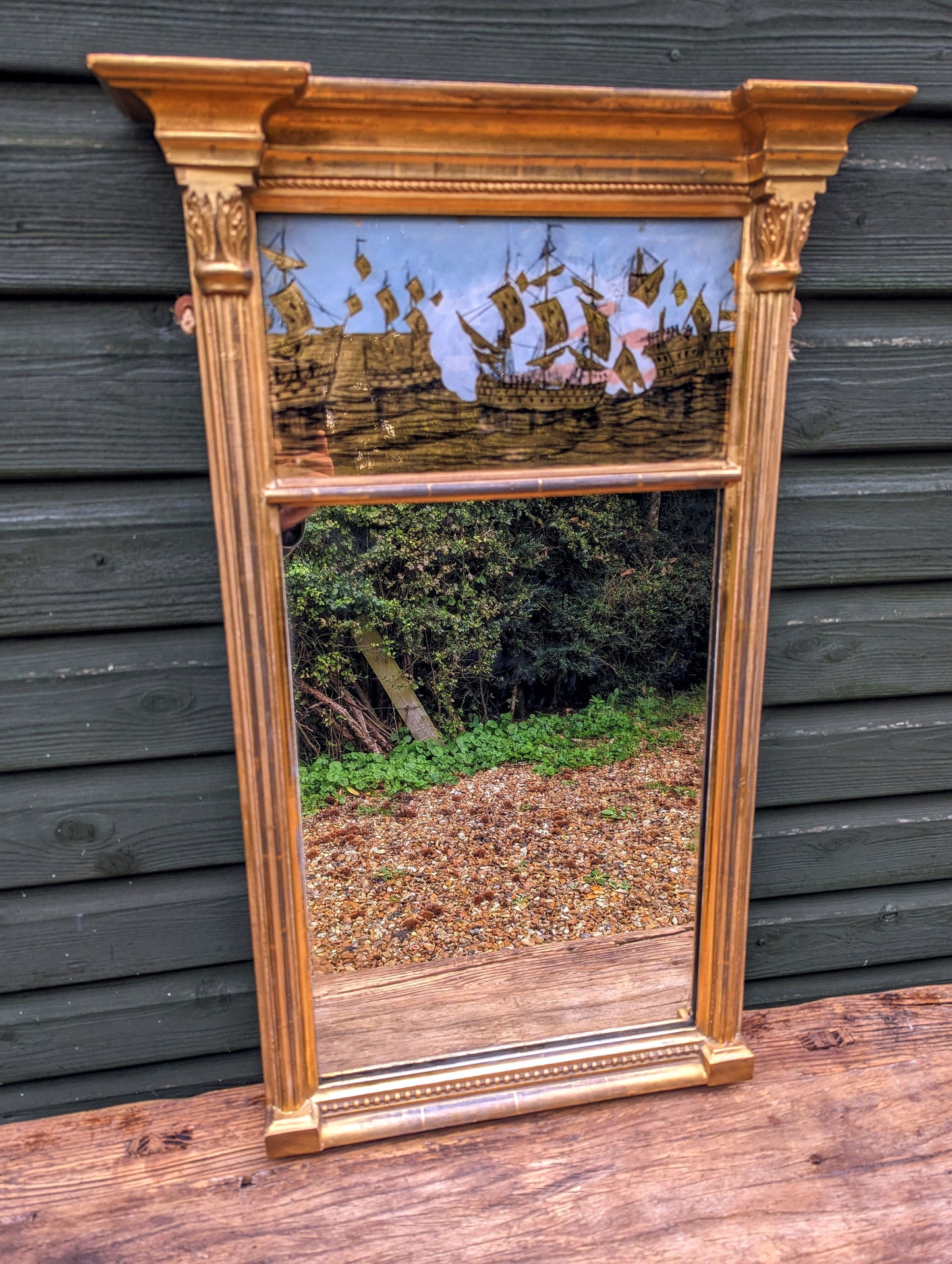 Late 19th Century Regency Gilt Pier Mirror - Free UK Delivery