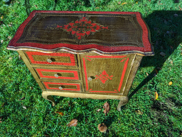 Early 20th century Italian Florentine cabinet -  Delivery available.