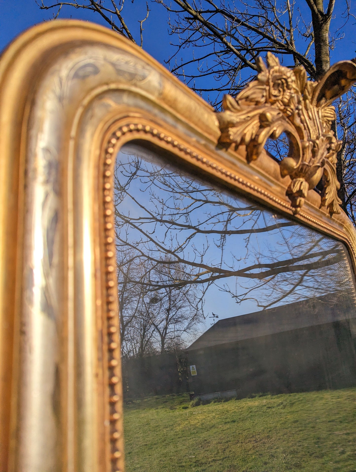 Antique French Louis Philippe Gilt Mirror