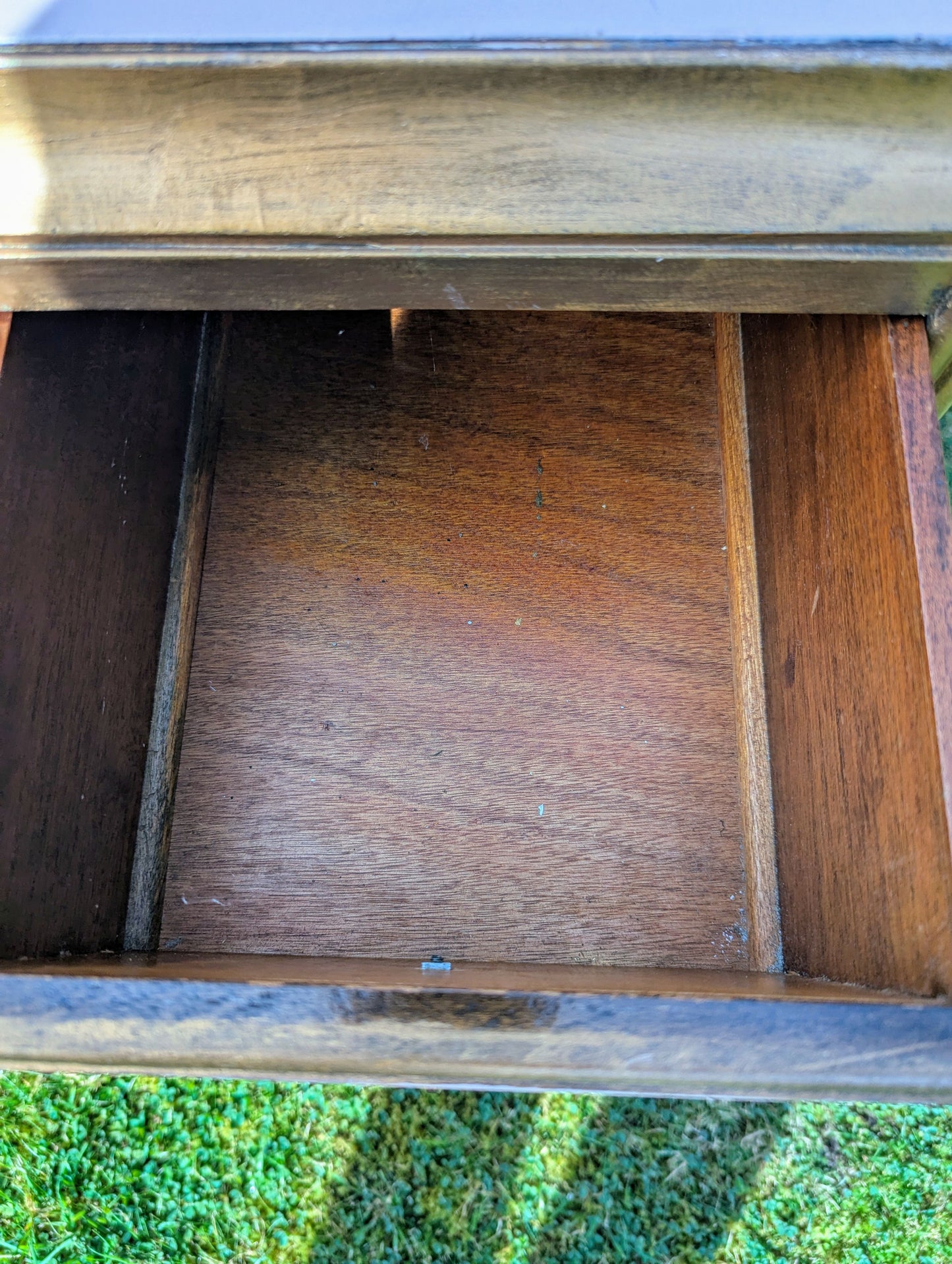 Vintage Art Deco Dresser With Bevelled Edge Mirror