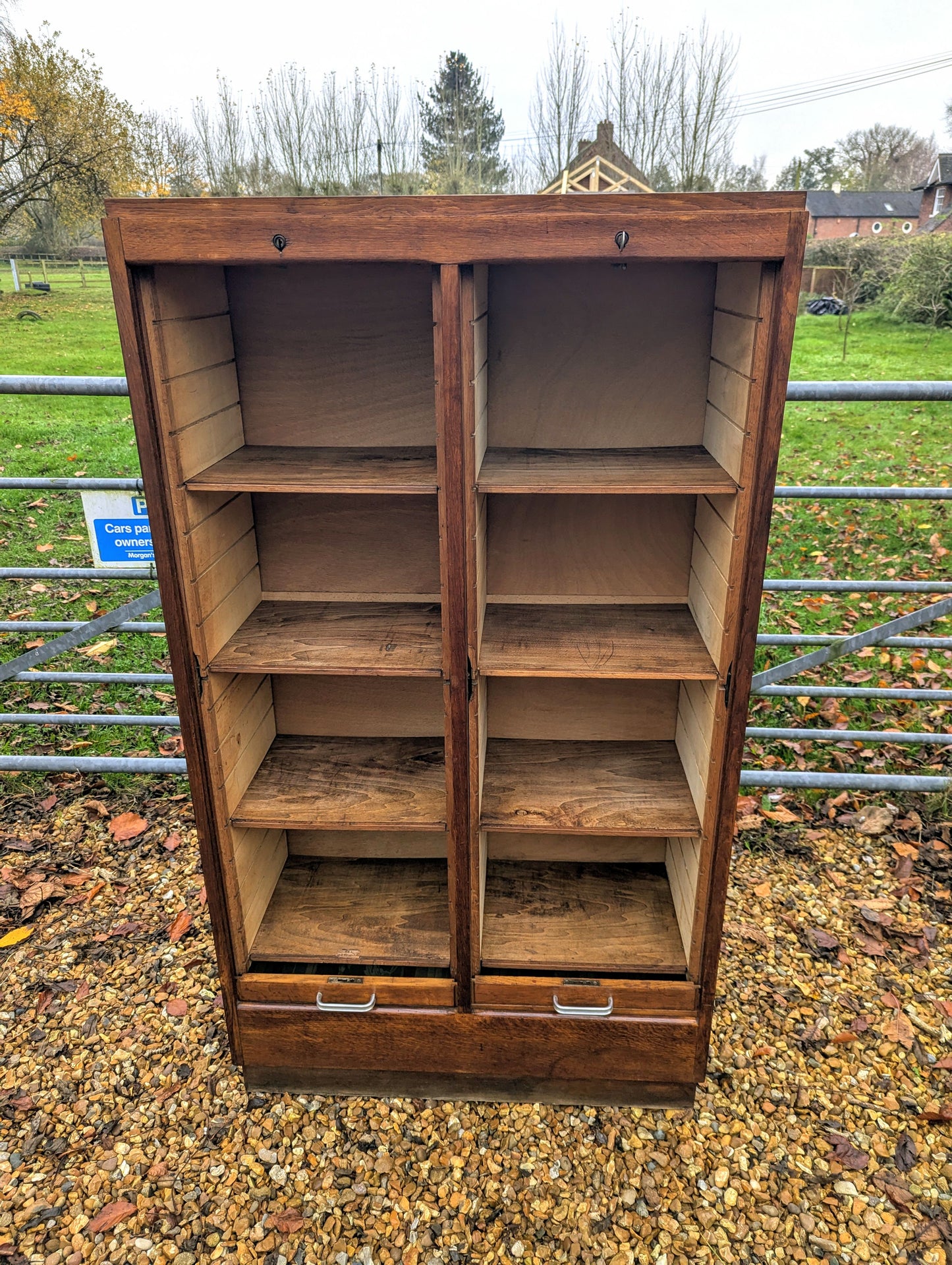 Vintage French Tamber Cabinet - Free UK Delivery