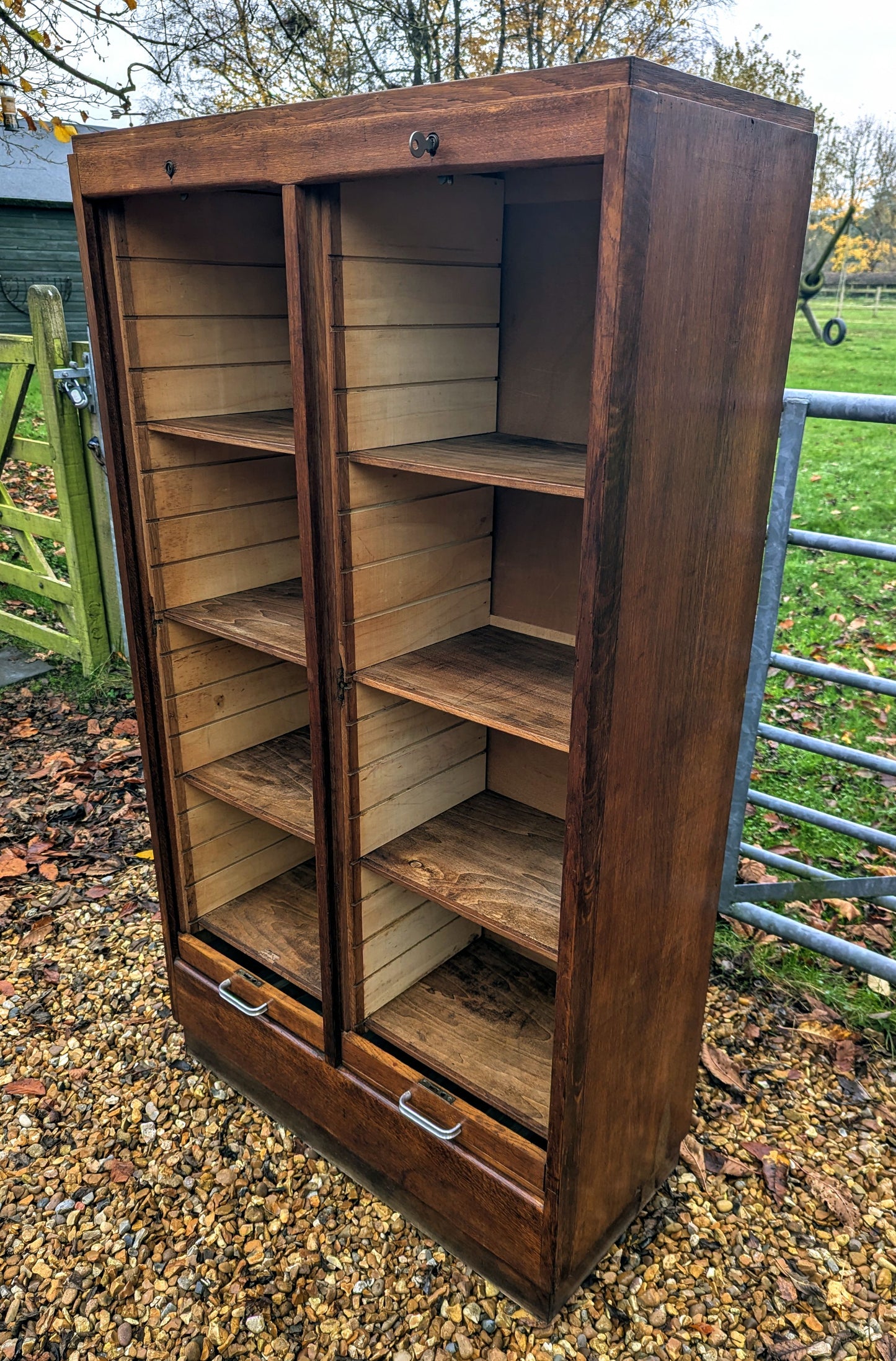 Vintage French Tamber Cabinet - Free UK Delivery