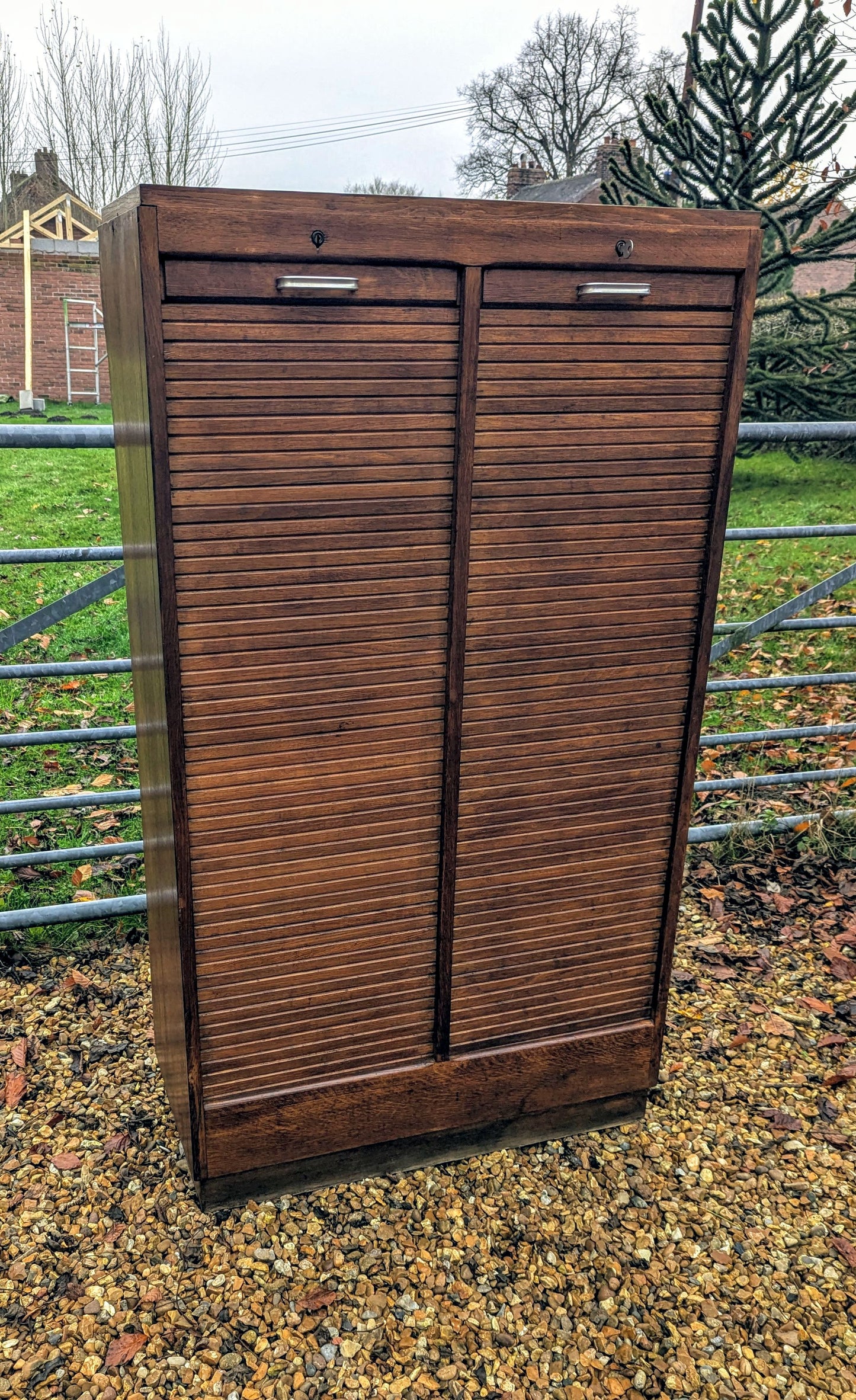 Vintage French Tamber Cabinet - Free UK Delivery