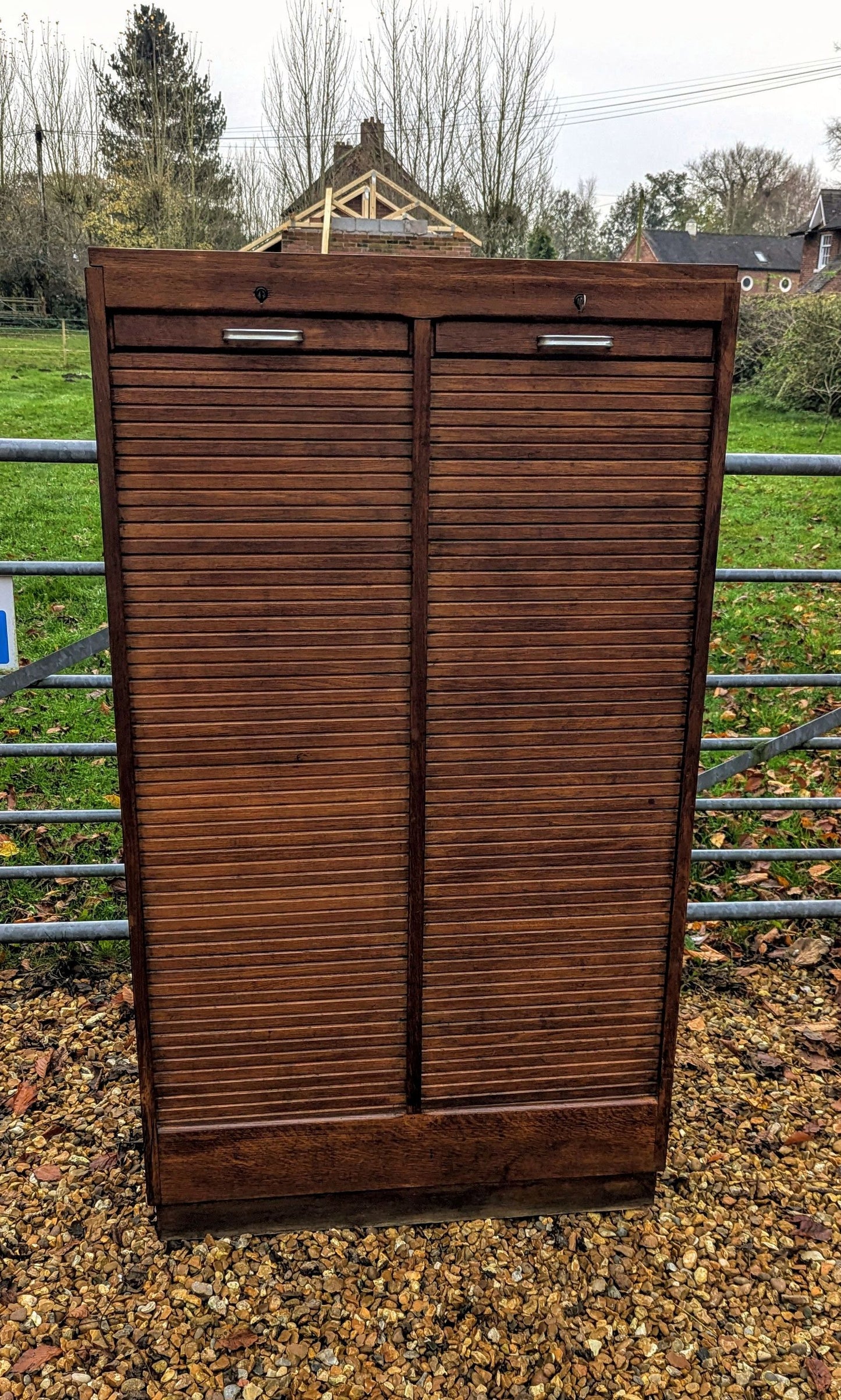 Vintage French Tamber Cabinet - Free UK Delivery