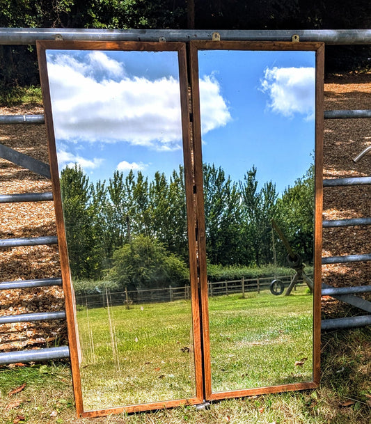 Outstanding Pair Air ministry Mid  century Oak mirrors - Delivery Available
