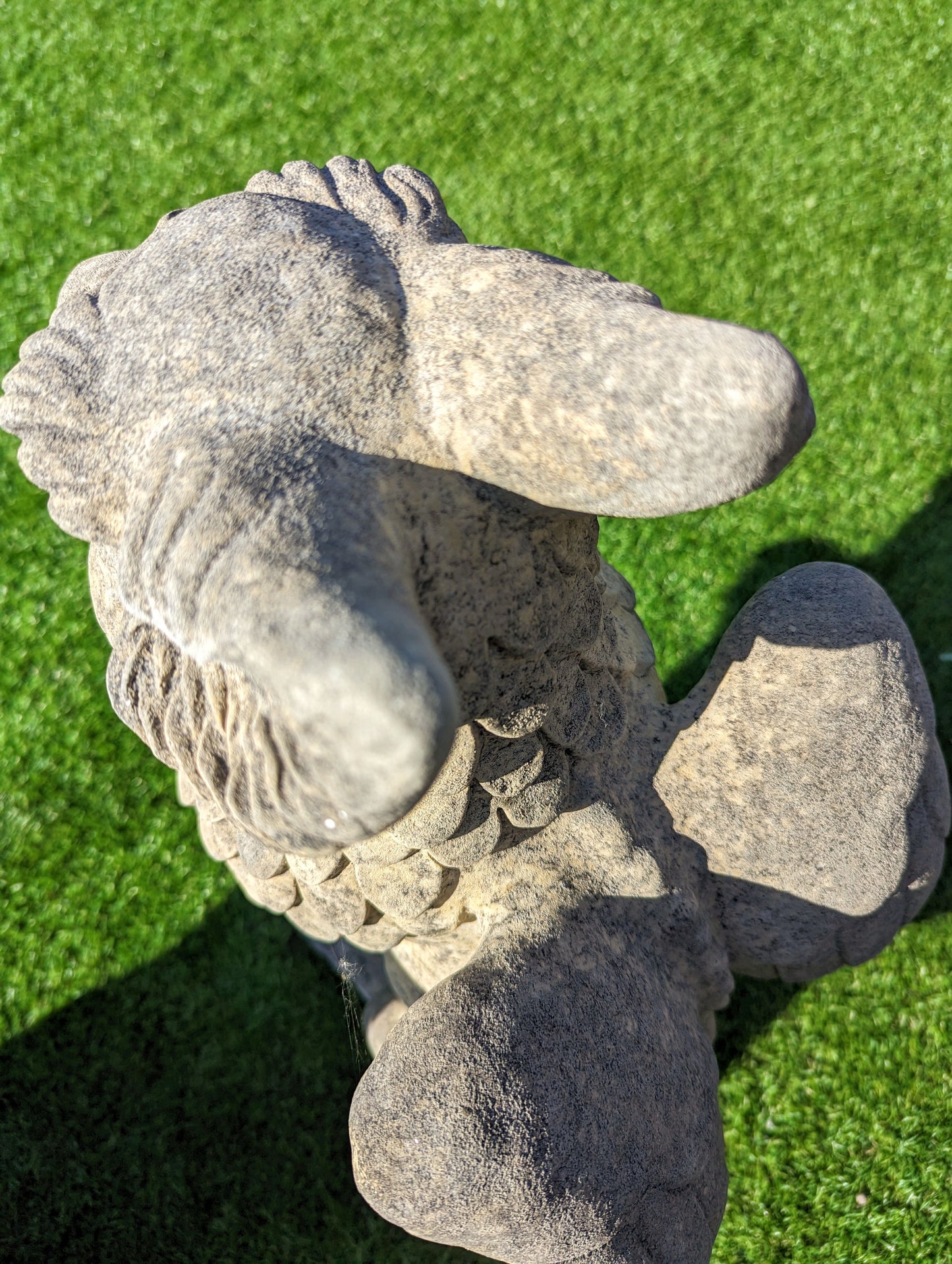 Winged Griffins garden ornament English stone