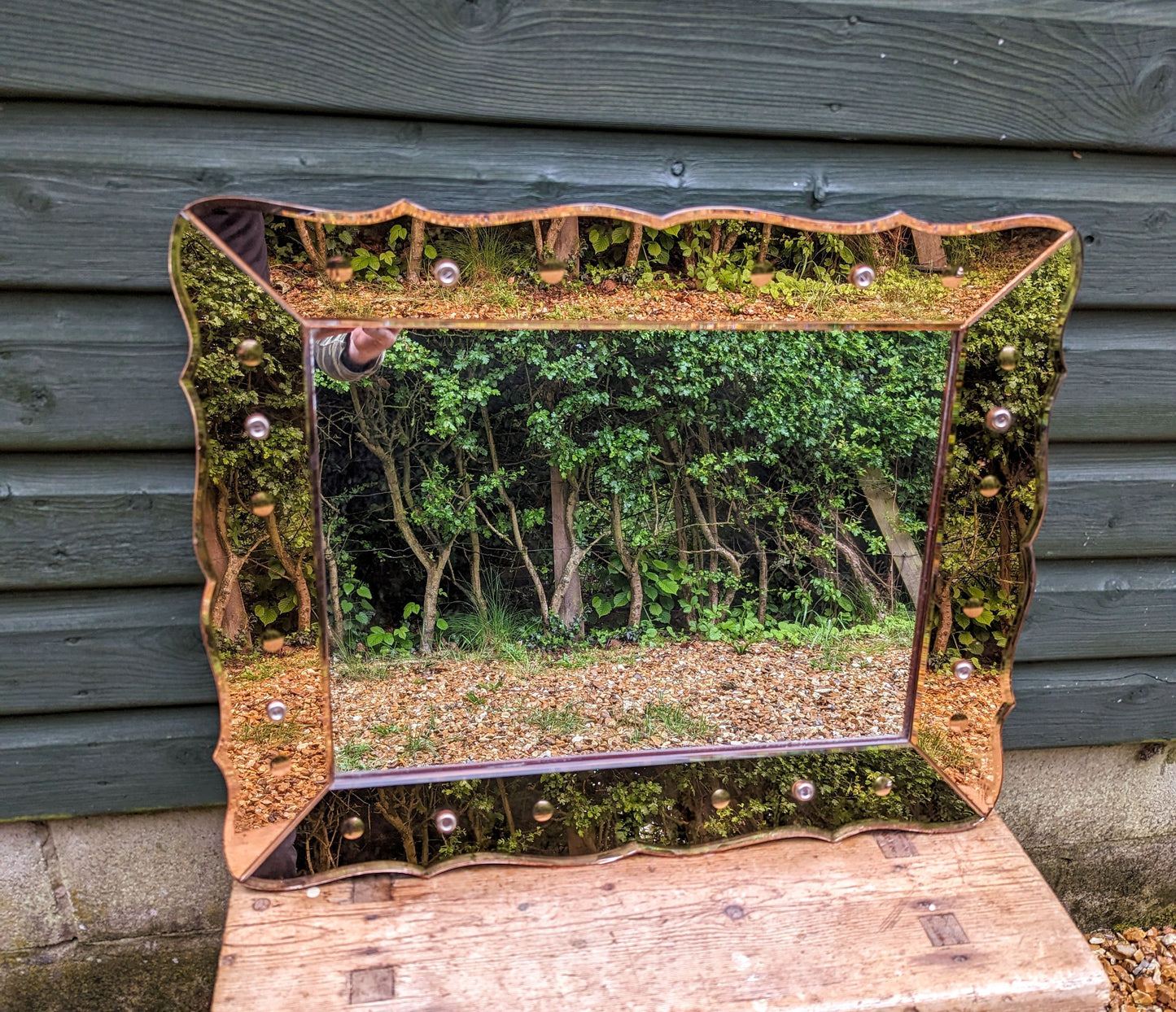 1930s Venetian rose luxury mirror