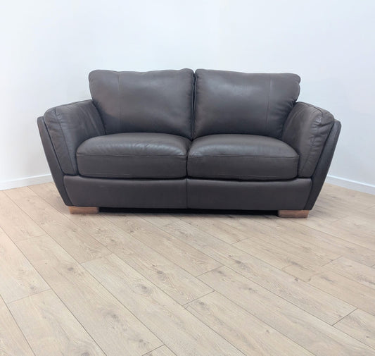 Retro Natuzzi brown leather sofa - Delivery Available 0389