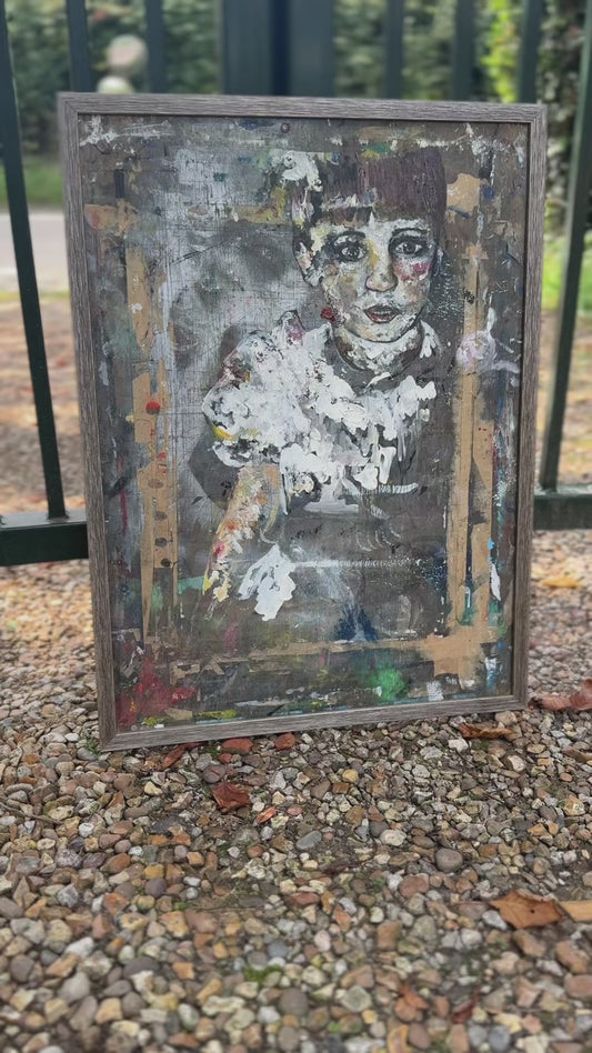Incredible Abstract Art Oil Painting Girl - Delivery Included