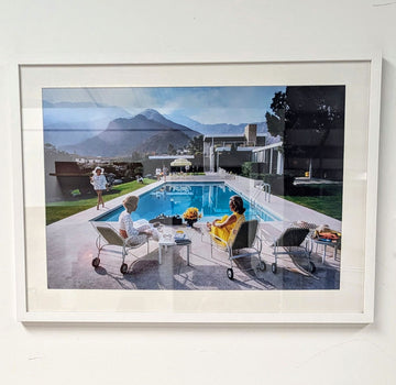 Slim Aarons 1970 pool gossip high original quality print - Delivery available.