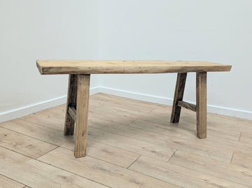 Vintage Rustic Reclaimed Elm wood Coffee Table - Delivery Available 0282