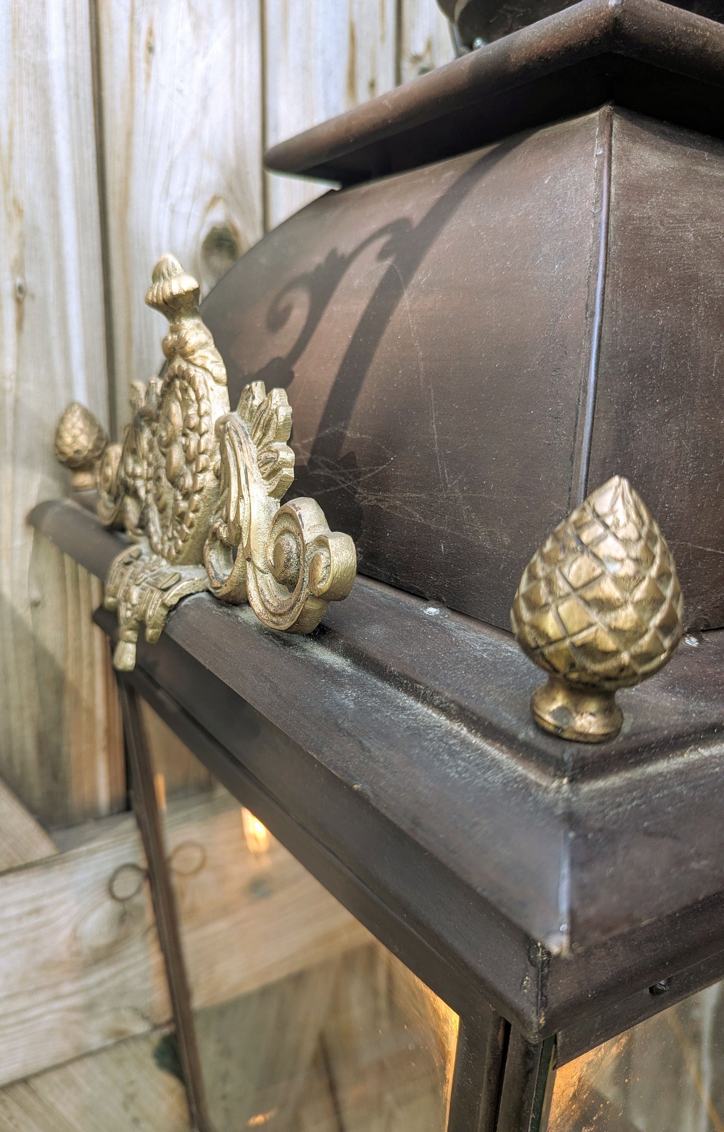 Antique Casino Brass Lantern - Delivery Available