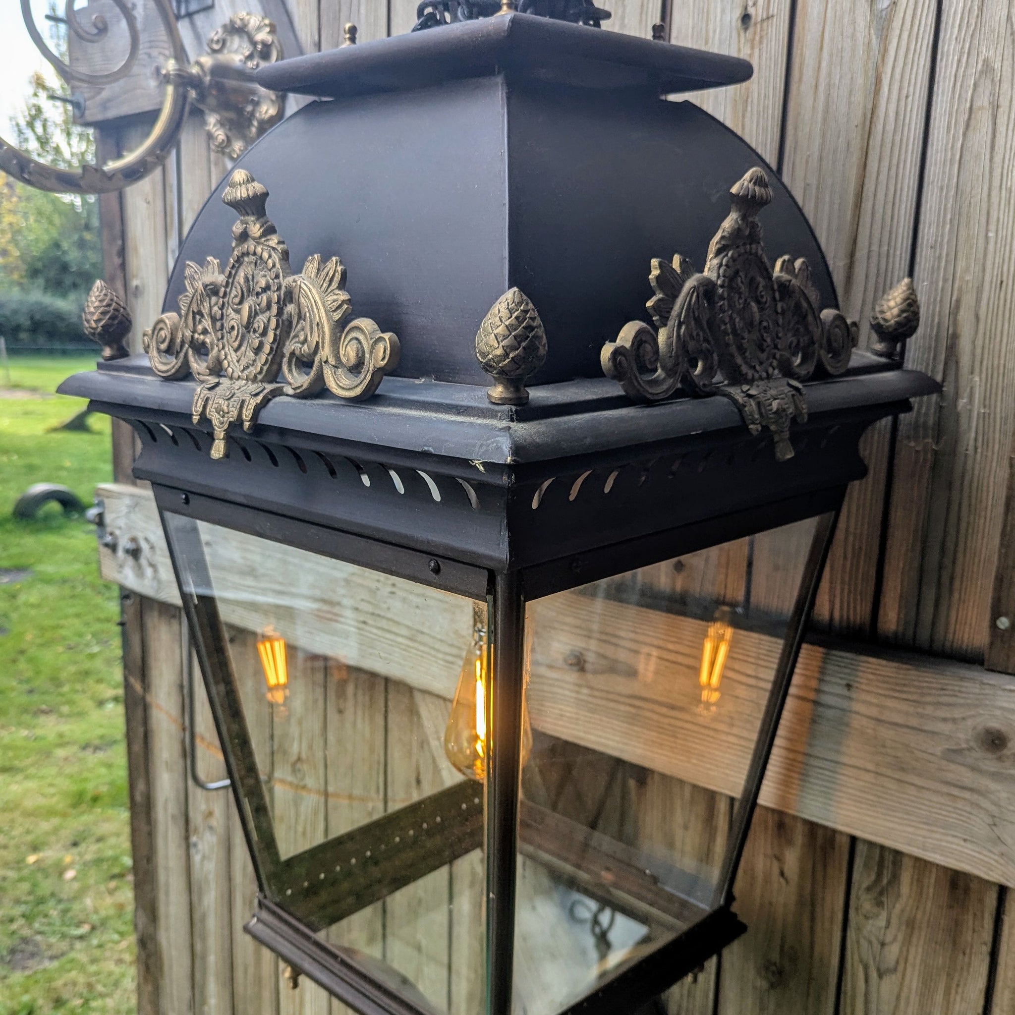 Antique Casino Brass Lantern - Delivery Available
