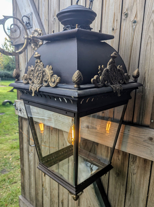 Antique Casino Brass Lantern - Delivery Available