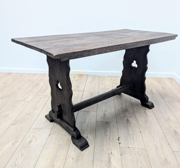 Vintage Oak wood refectory table small - Delivery available 0291