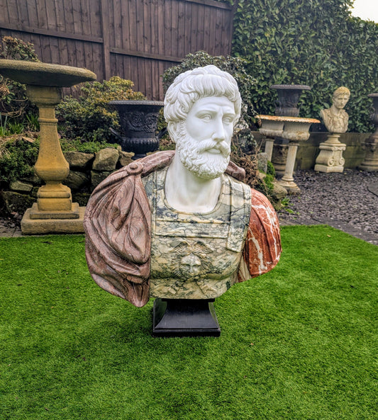 Italian 20th Century marble bust of Greek Emperor Hadrian - delivery available 0272