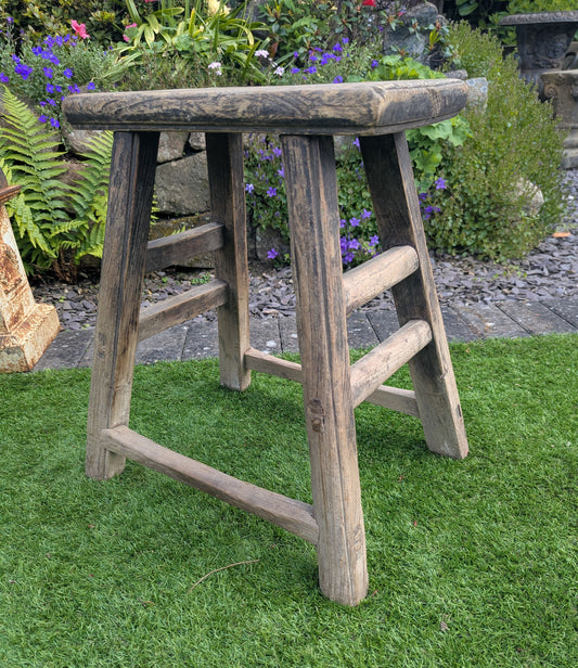 Rustic reclaimed elm wood Stool/Table Mark Ronson - Delivery Available 0310