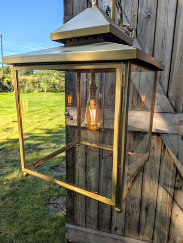 Vintage Gold Brass Lantern - Delivery Available UK