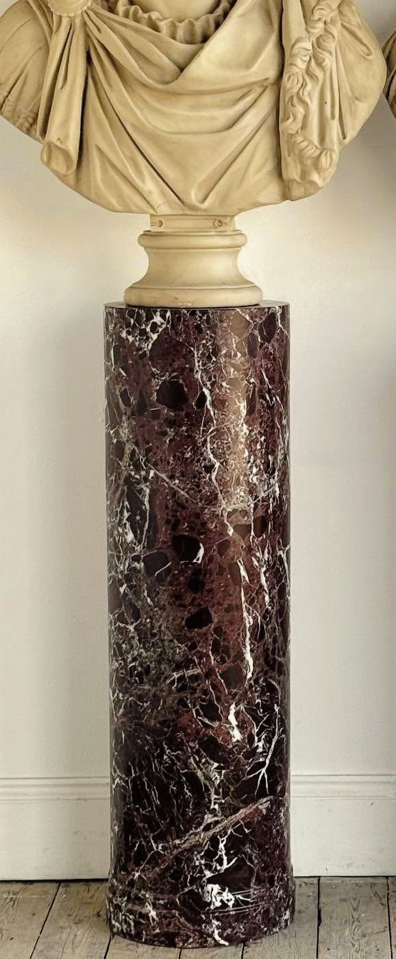High Quality vintage Exotic Marble Grand Tour Column - Delivery Available In UK
