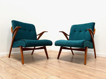 Vintage Italian Green Gio Ponti hard to find Style Armchairs 1950’s - Delivery available 0006