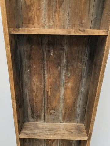 Vintage Rustic Pine Wood refectory table with 5 planks - Delivery available 0295