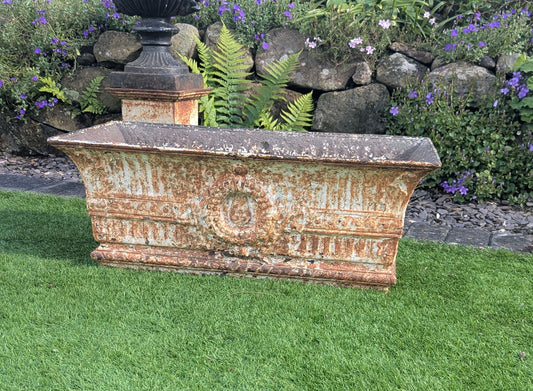 Victorian Iron wreath fluted garden planter - Delivery Available 0324