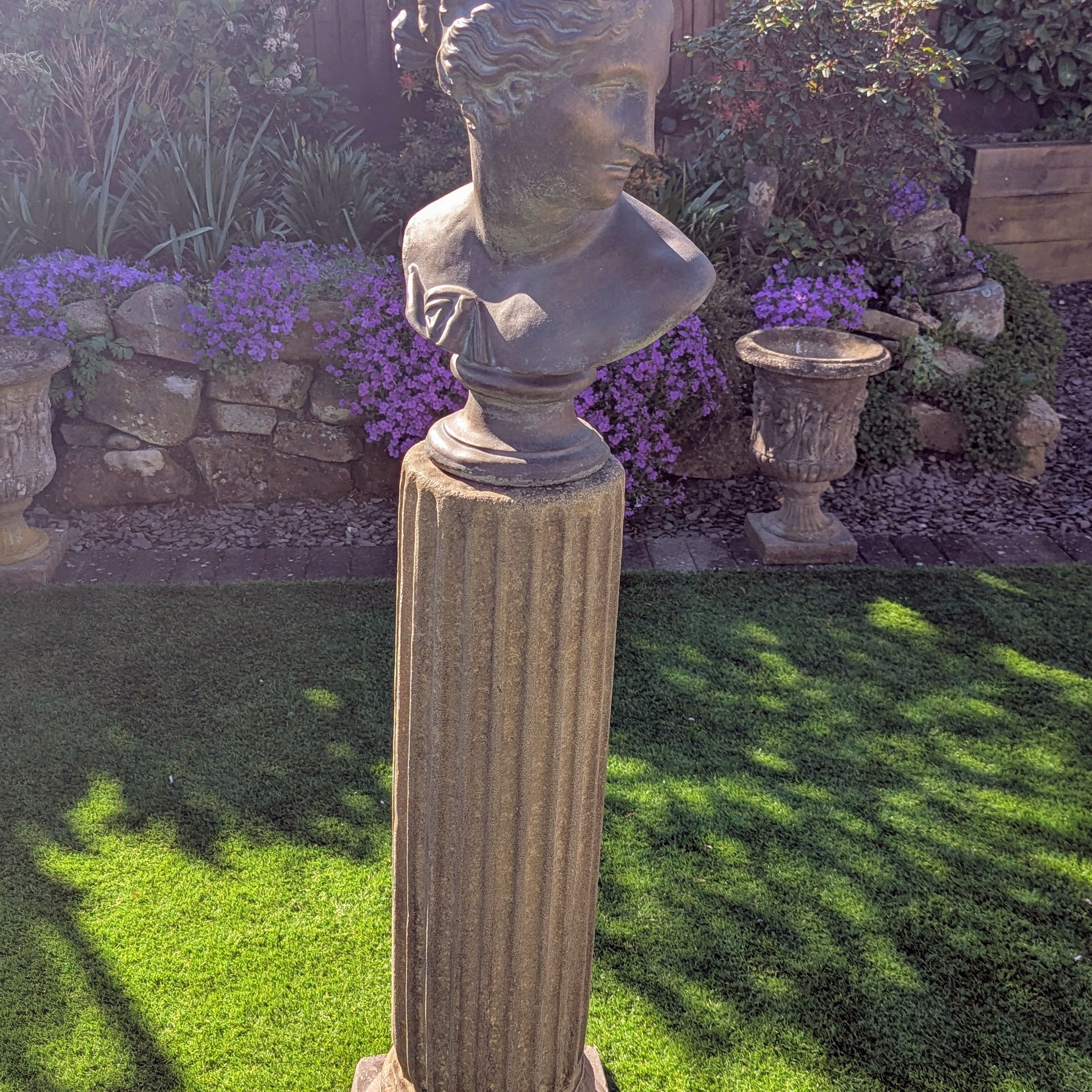 Beautiful Verdigris Bronzed Bust  Aphrodite - Delivery available - Free UK Delivery