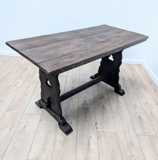 Vintage Oak wood refectory table small - Delivery available 0291